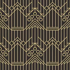 Washable wall murals Art deco Abstract art deco seamless pattern 06