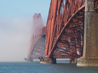 Forth Bridge over Firth of Forth in Edinburgh