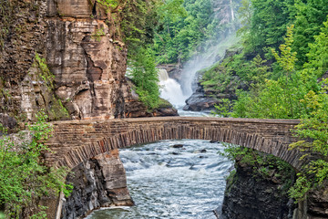 Fototapeta premium The Lower Falls At Letchworth State Park