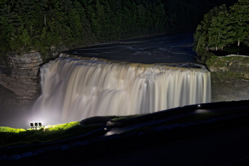 The Middle Falls Under The Lights
