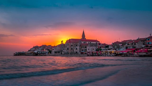 Umag at sunset, Croatia
