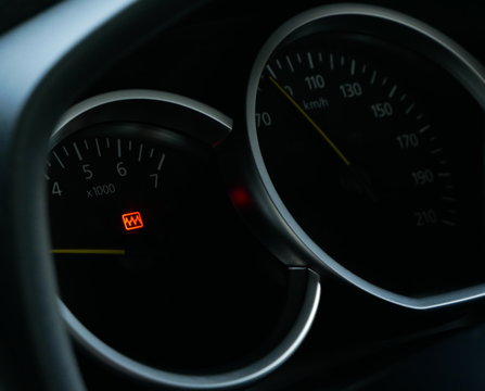 Warnleuchte bei Motorfehler