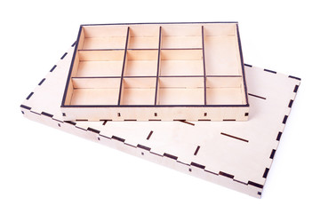 Two boxes for small items isolate