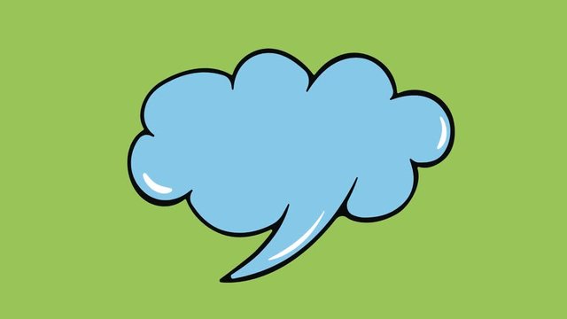 Blue cloud of a thought
