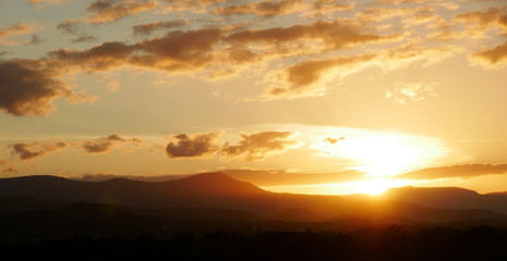 Sonnenuntergang in Afrika