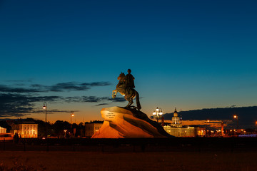 The Bronze Horseman - equestrian statue of Peter the Great.
