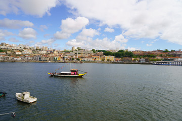 Fototapeta premium Lovely river. Cityscape and embankment image