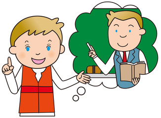 夢　学校の先生