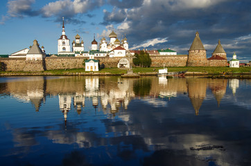 SOLOVKI, REPUBLIC OF KARELIA, RUSSIA - August, 2017: Solovki Monastery at summer day