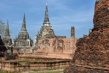 Fototapeta premium Temple of Ayutthaya historical park