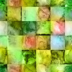 abstract geometric seamless watercolor background