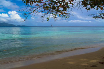 A beautiful and pristine beach in small remote island