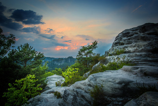 Abendstimmung auf dem Gamrig