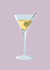 a glass of vermouth