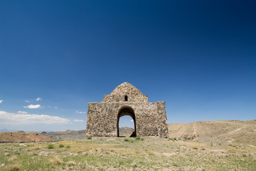 Fototapeta na wymiar Fire Temple in Bazeh Hur, Khorasan, Iran
