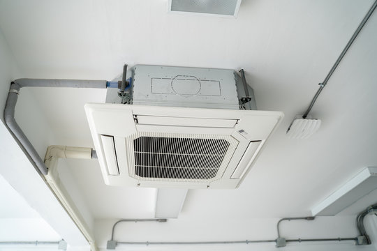 Air condition unit hanging on the ceiling