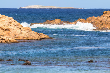 Seascape near Cala Pregonda, Menorca, Spain