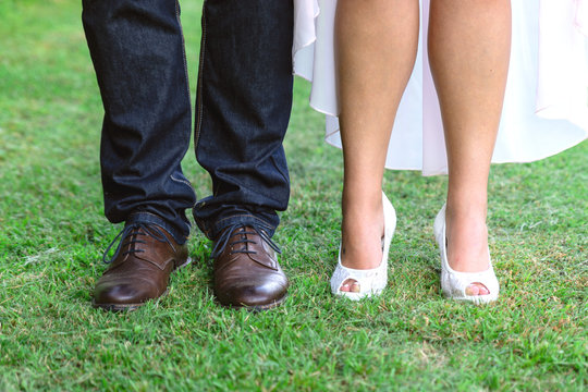 Bride and Groom's Shoes