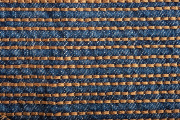 Blue denim jean texture and seamless background.