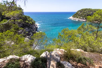 Photo sur Plexiglas Cala Pregonda, île de Minorque, Espagne Seascape near Cala Mitjana, Menorca, Spain