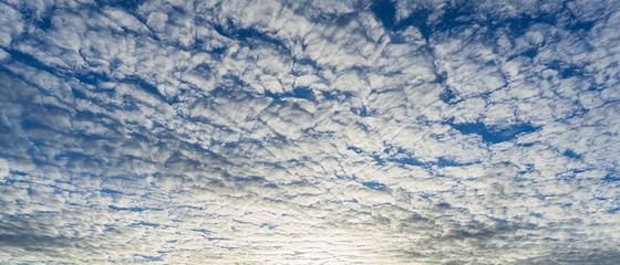 Panorama backgroundof cloudy sky