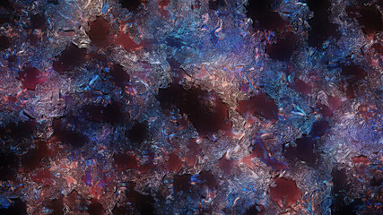 Abstract paintings of different colors embossed decoration. 3D illustration