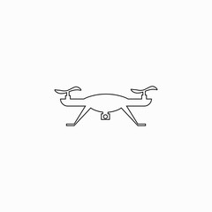 Drone icon. Quadcopter vector design. Quad copter illustration. Element of new technology