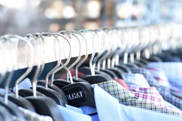 Shirts hanging for sale