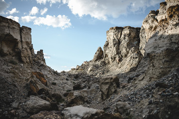 canyon after the massive earthquake