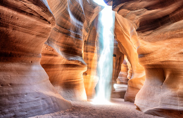 Arizona, USA. Antelope Canyon Navajo beautiful light rays