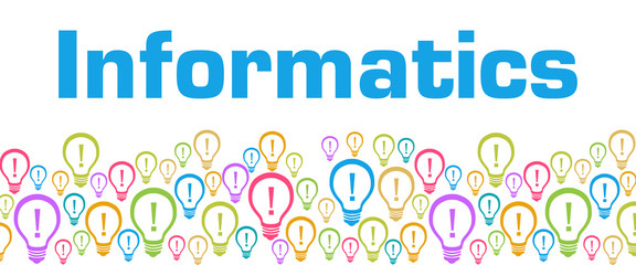 Informatics Colorful Bulbs With Text 