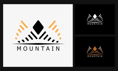 abstract mountain logo