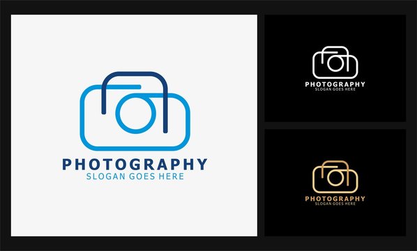 abstract line photography icon logo