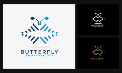 line butterfly connect logo