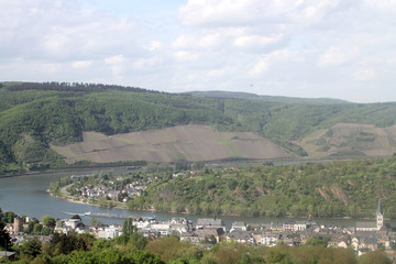 Fototapeta na wymiar View of Boppard- Rhine Valley - Germany