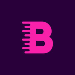 Vector Logo Letter B Speed