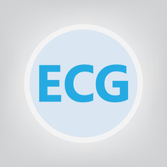 ECG (electrocardiogram)- vector illustration