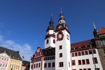 Obraz premium Chemnitz Neumarkt square
