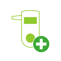 Breath test icon