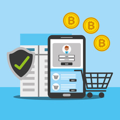 smartphone online shopping bitcoin security