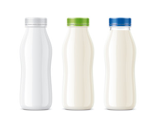 Bottles for milk, dairy foods and other. 
