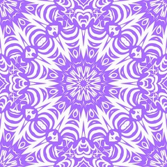 Fototapeta na wymiar Floral Geometric Pattern with hand-drawing Mandala. Vector super illustration. For fabric, textile, bandana, scarg, print.