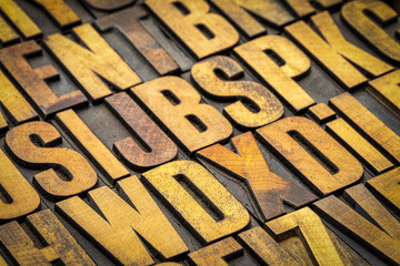 vintage letterpress wood type printing blocks
