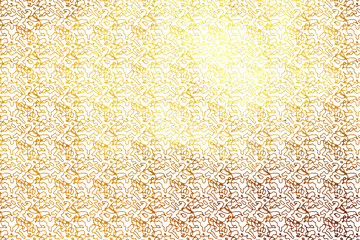 Shinning gold texture pattern on white background for print and design.