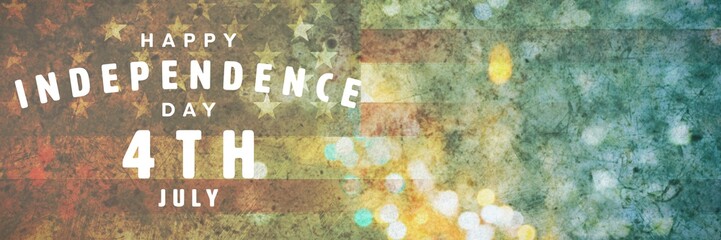 Composite image of happy independence day