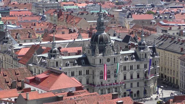 Blick &uuml;ber die Altstadt von Graz