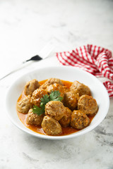 Meatballs with tomato sauce