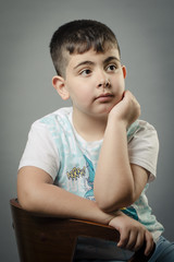 Small boy in Studio