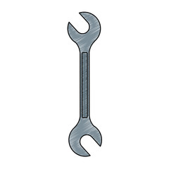 Construction wrench tool vector illustration graphic design