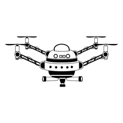 RC drone isolated vector illustration graphic design
